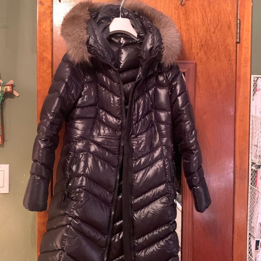 Authentic Moncler Black Fulmar Coat